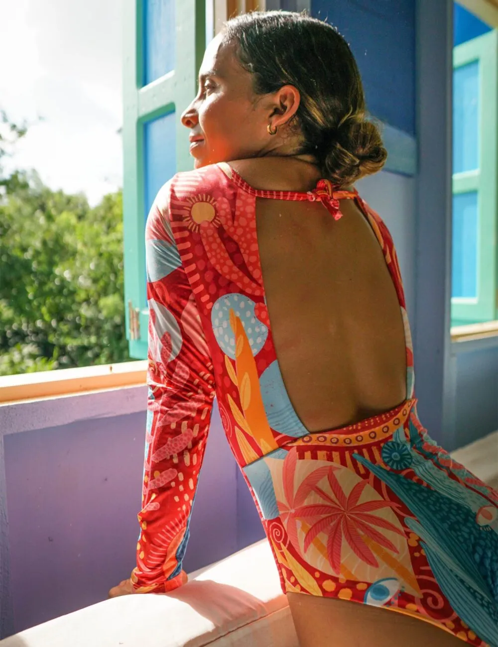 Sunshine Land long sleeve swimsuit - Imagen 5